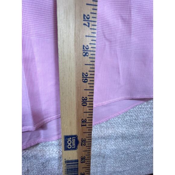 Gitman Bros. Men Large Pink Plaid Long Sleeve Button Front Preppy Collared Shirt - Picture 7 of 8